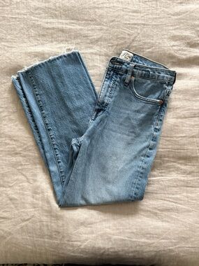 J. Crew Light Blue High-Rise Straight Jeans